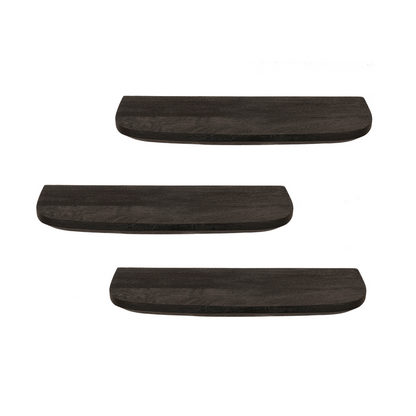 Wall shelf Gusta Black | 60 cm | Set of 3