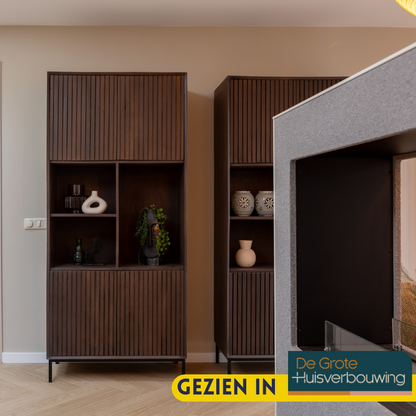 Madison Walnut Shelving Unit | 90 cm