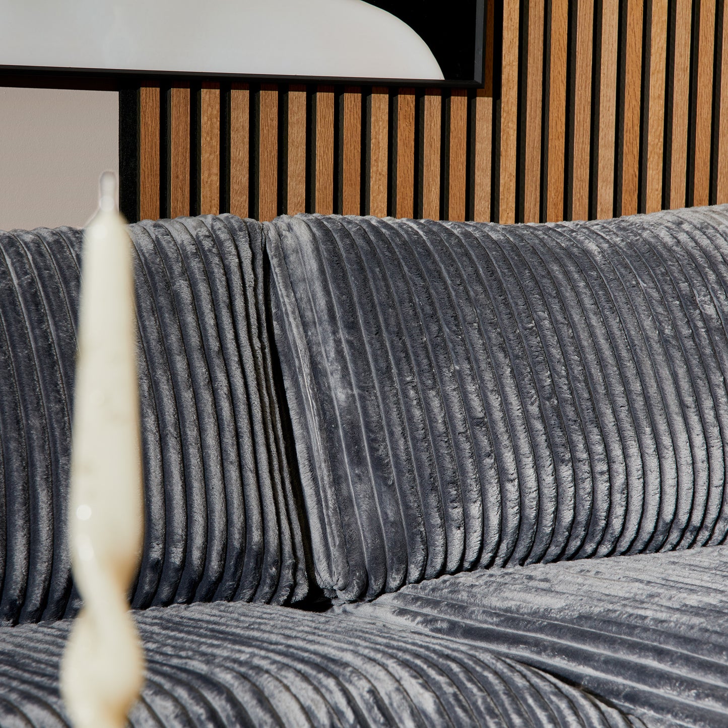 MySofa corner sofa Teddy | Anthracite | 2.5 seats + Divan Right | 5 year warranty