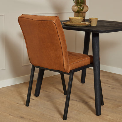 Dining room chair Tivoli Bull | Cognac