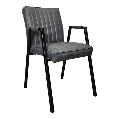 Dining room chair Tivoli Bull | Anthracite | With armrest