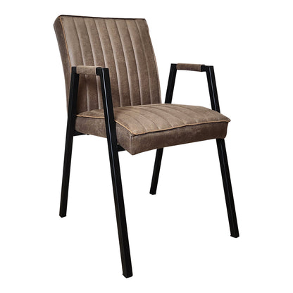 Dining chair Tivoli Bull | Brown | With armrest