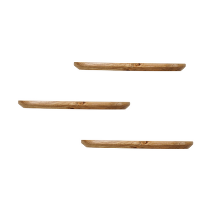 Wall shelf Gusta Natural | 60 cm | Set of 3