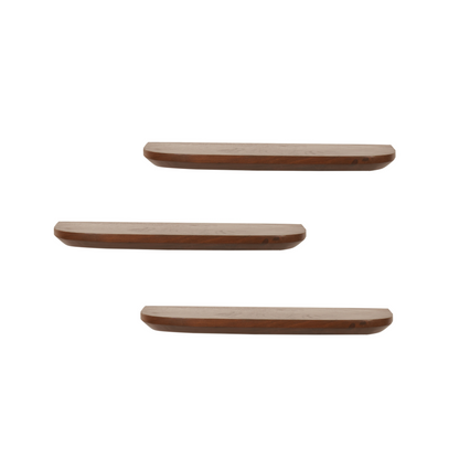 Wall shelf Gusta Walnut | 60 cm | Set of 3