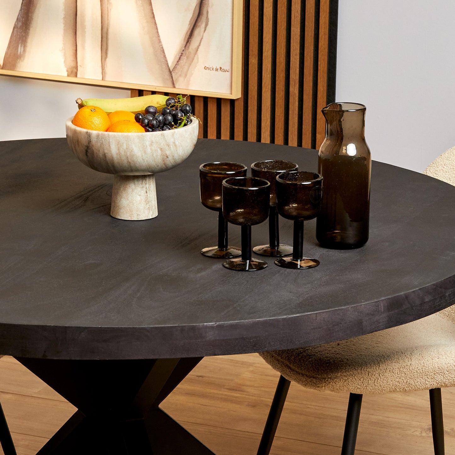 Dining table Denver Black | 140 cm | Round