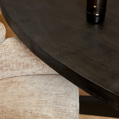 Dining table Denver Black | 180 cm | Oval