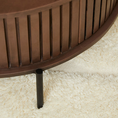 Coffee table Madison Walnut | 80 cm | Round