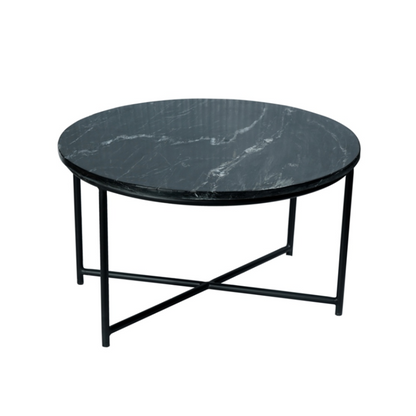 Coffee table Mex Black marble | 75 cm