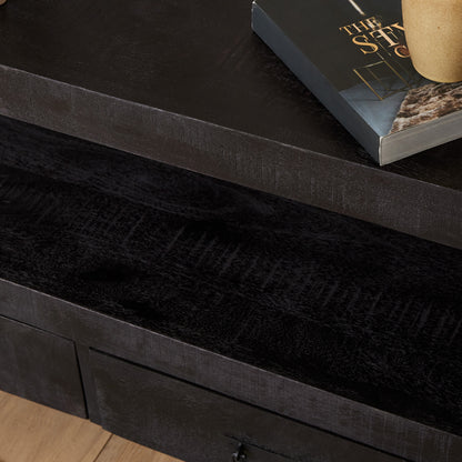 Meuble TV Boaz Noir | 100 cm
