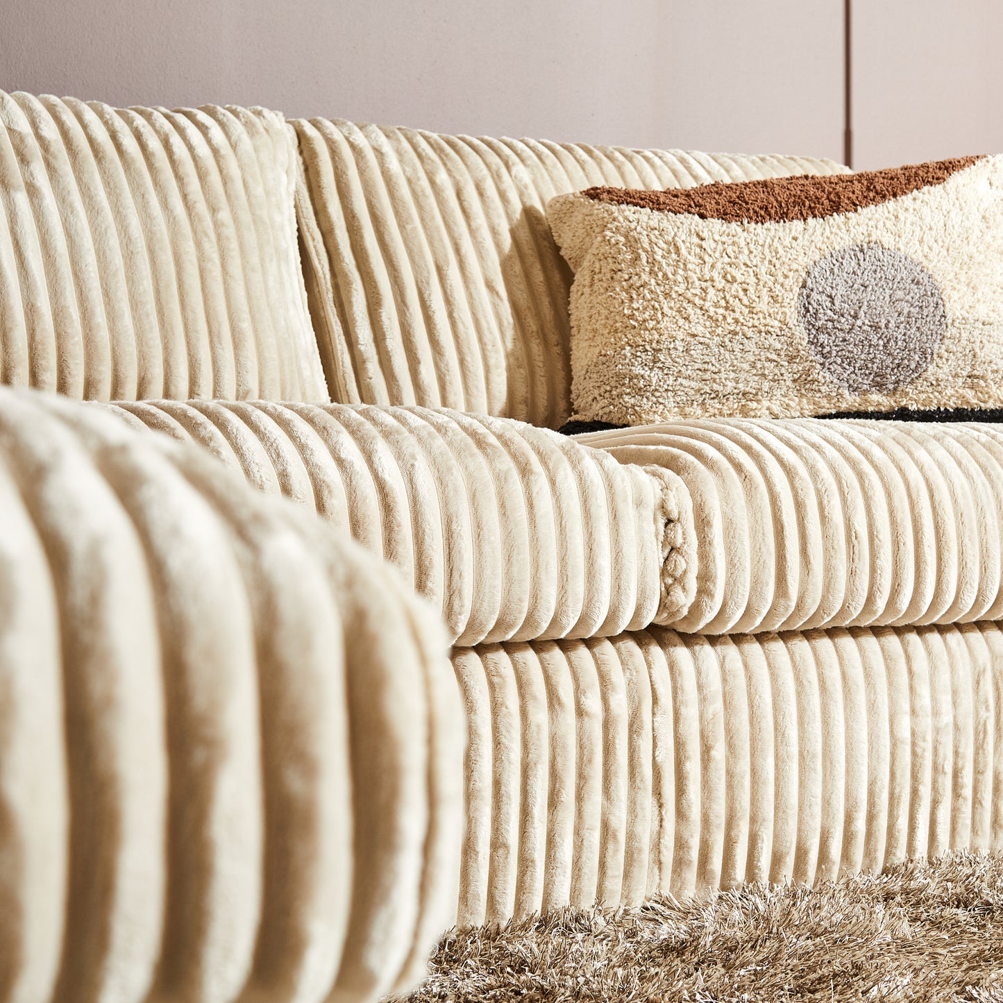 MySofa hoekbank Teddy | Beige | Divan Links + 2,5 zits | 5 jaar garantie