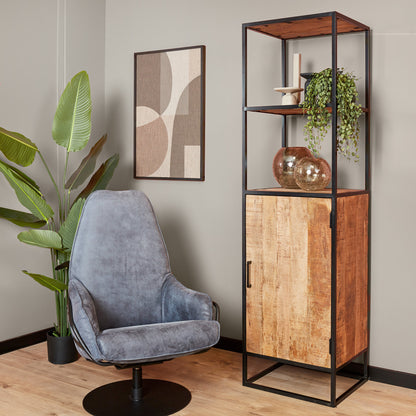 Denver bookcase 1 door | 55 cm