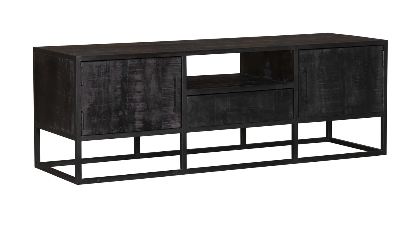 Meuble TV Denver Noir | 145 cm
