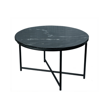 Coffee table Mex Black marble | 75 cm