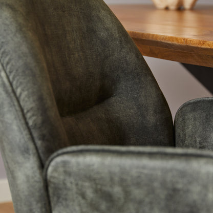 Dining chair Nova | Hunter Green | With armrest