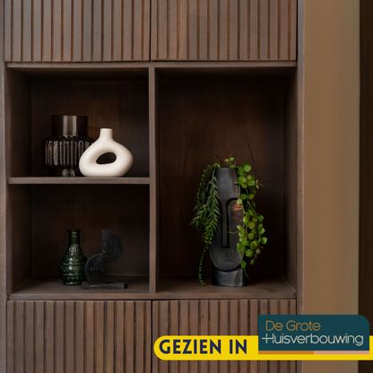 Madison Walnut Shelving Unit | 90 cm