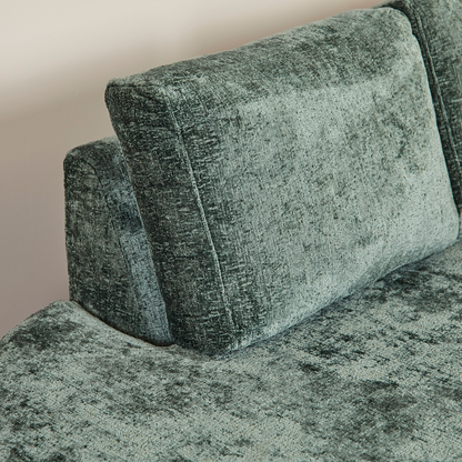 MonSofa Alma | Vert | Divan Gauche + 2,5 places | Garantie de 5 ans
