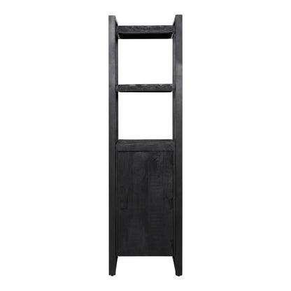 Boekenkast Boaz Black 1 deur | 55 cm