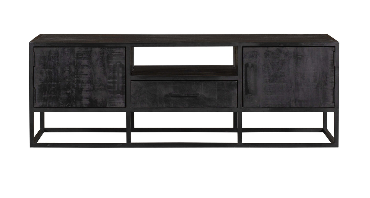 Meuble TV Denver Noir | 145 cm