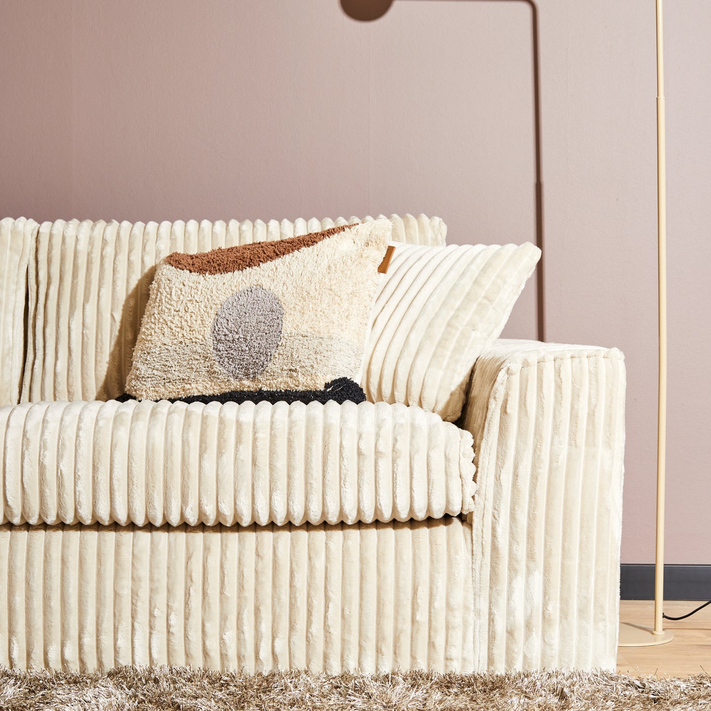 MySofa hoekbank Teddy | Beige | Divan Links + 2,5 zits | 5 jaar garantie