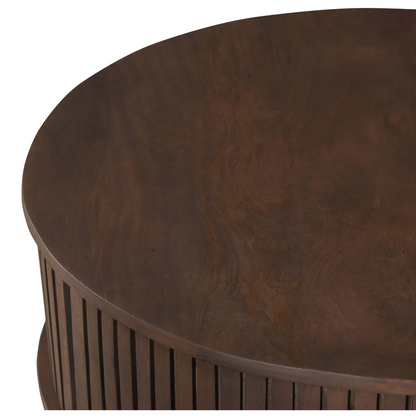Coffee table Madison Walnut | 80 cm | Round