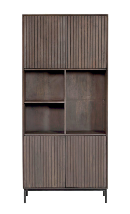 Madison Walnut Shelving Unit | 90 cm