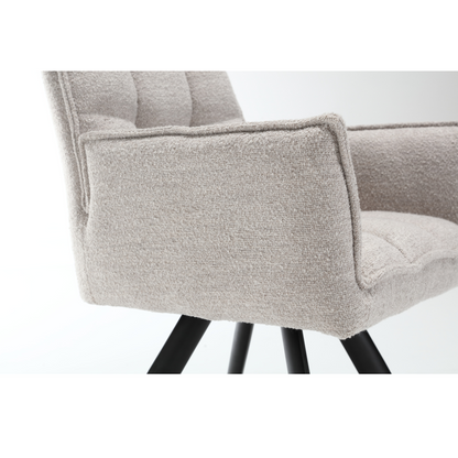 Dining chair Yuni | Natural | With armrest