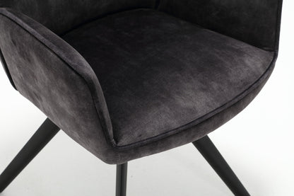 Dining chair Nova | Anthracite | With armrest