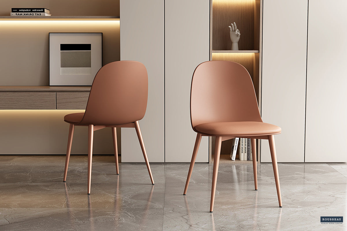Eetkamerstoel Jasmin Terracotta