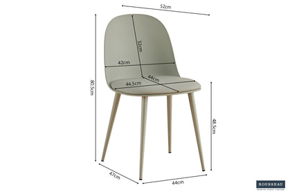 Chair Jasmin Grey-green