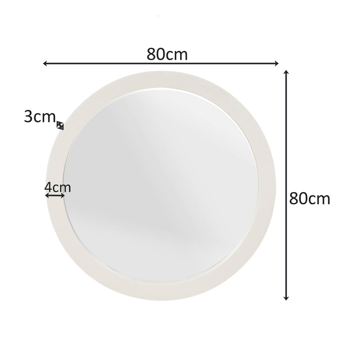Spiegel Dide | 80 cm | Zand