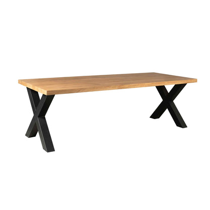 Eettafel Denver | Rechthoek X-poot | 200 cm