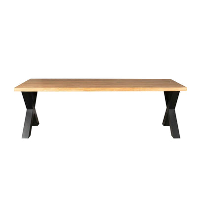 Eettafel Denver | Rechthoek X-poot | 240 cm