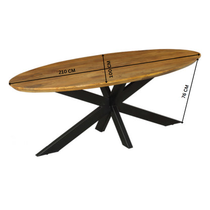 Eettafel Brandy | Ovaal | 180 cm