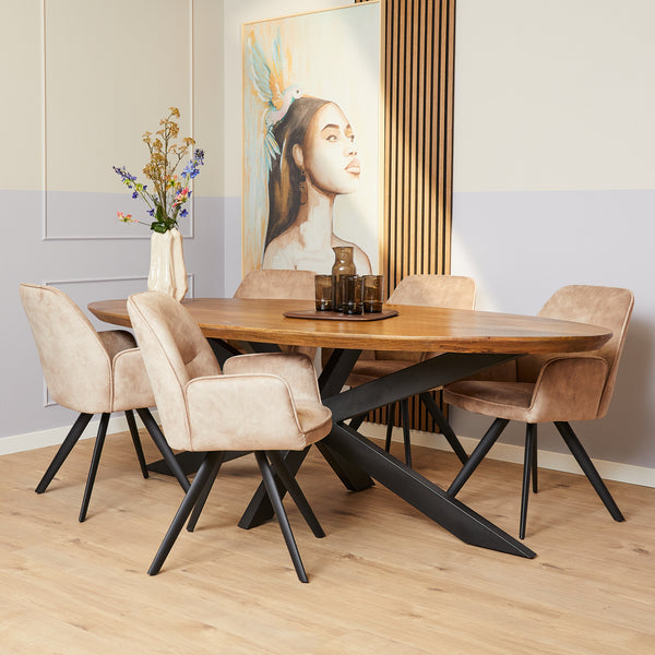 Eettafel Brandy | Ovaal | 240 cm