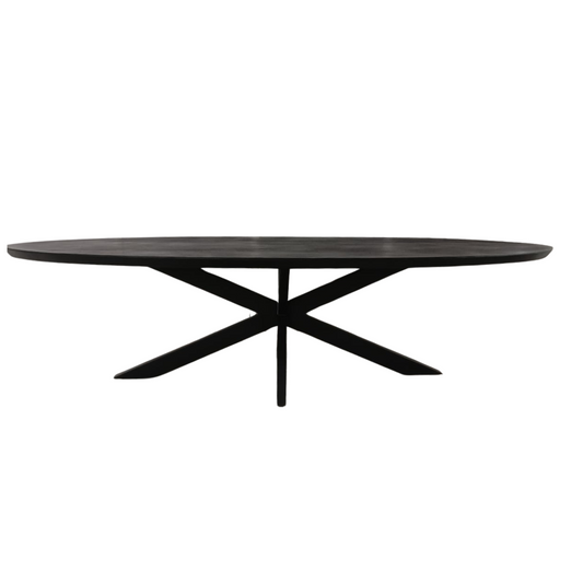 Dining table Brandy Black | 240 cm | Oval 