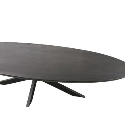 Dining table Brandy Black | 240 cm | Oval 