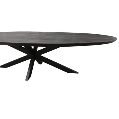 Dining table Brandy Black | 240 cm | Oval 