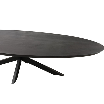 Dining table Brandy Black | 240 cm | Oval 
