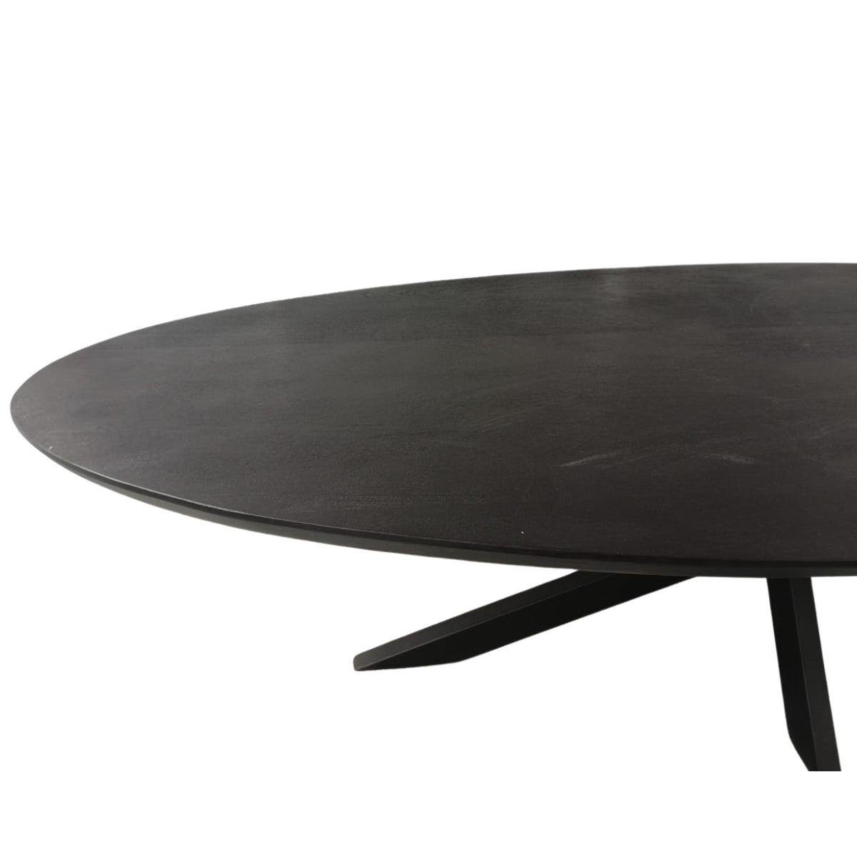 Eettafel Brandy Zwart | 300 cm | Ovaal