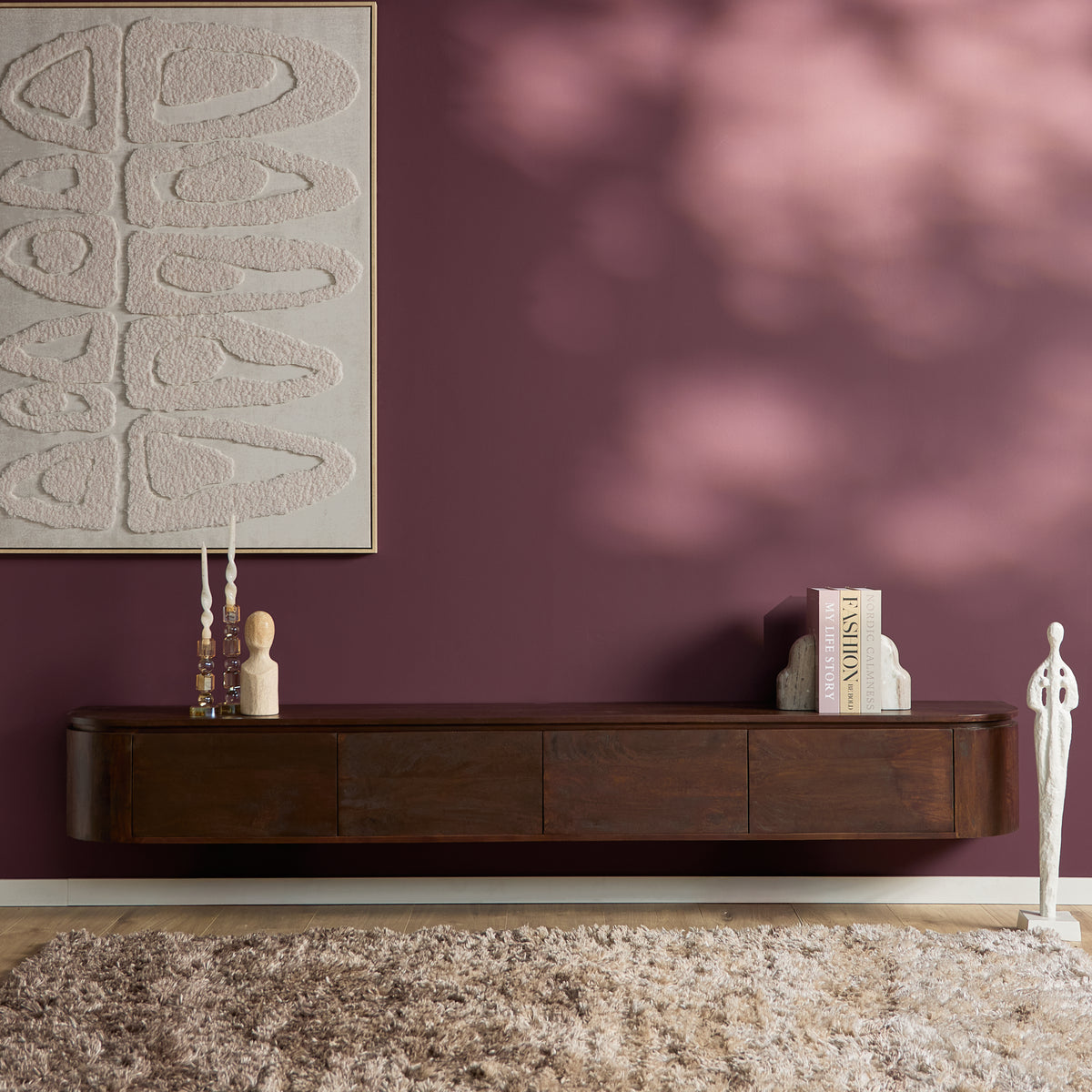 Zwevend tv-meubel Ambiance Naturel | 120 cm