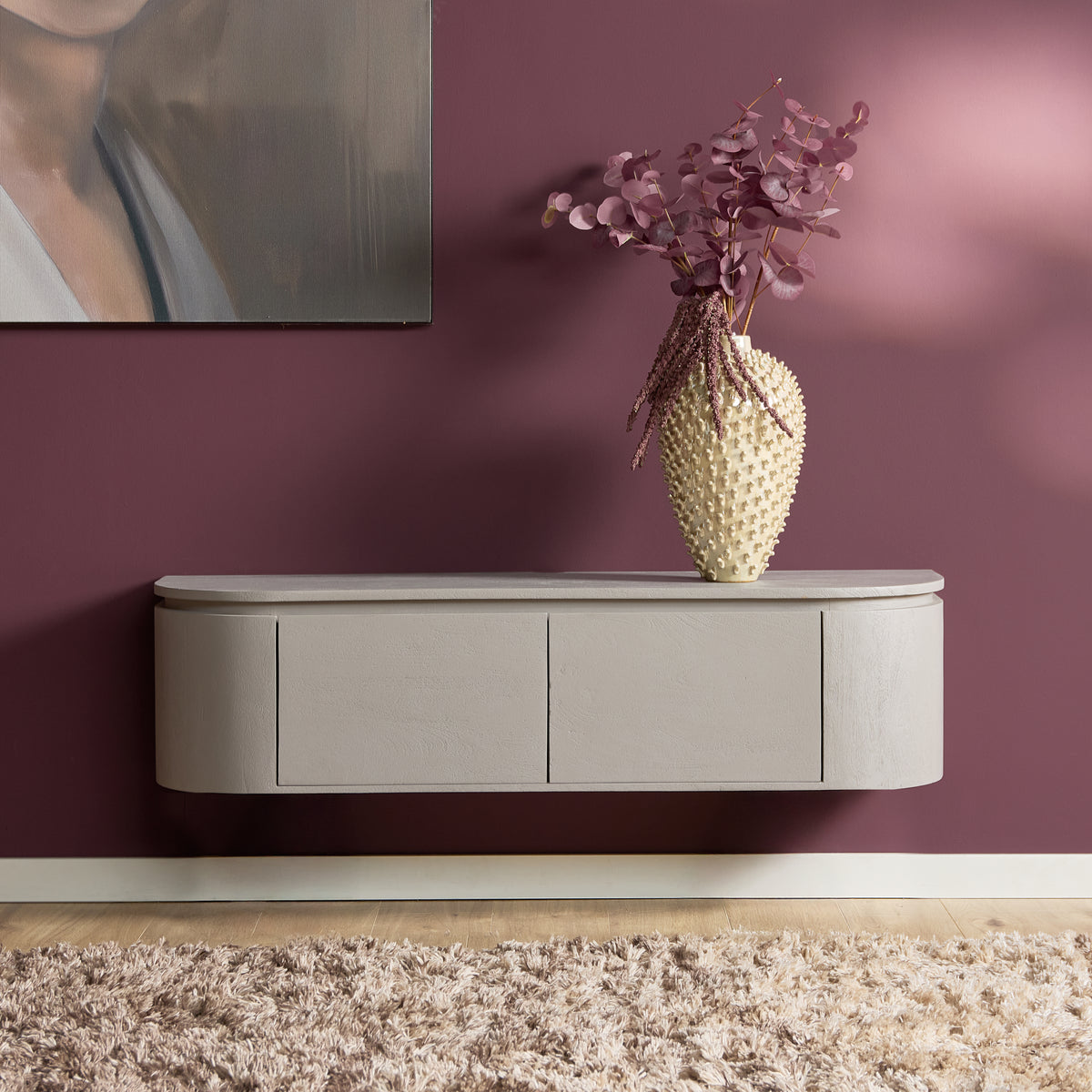 Zwevend tv-meubel Ambiance Naturel | 120 cm