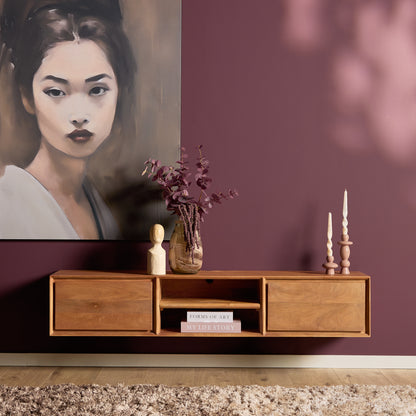Zwevend tv-meubel Ambiance Naturel | 120 cm
