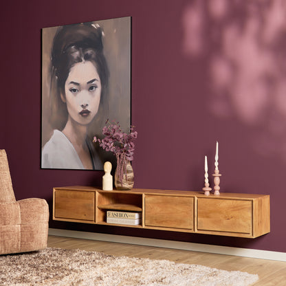 Zwevend tv-meubel Ambiance Naturel | 120 cm