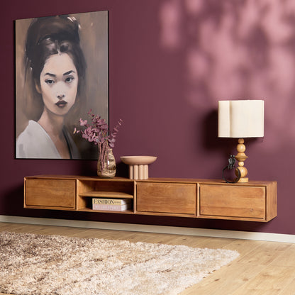 Zwevend tv-meubel Ambiance Naturel | 120 cm