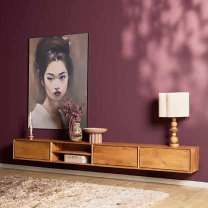 Zwevend tv-meubel Ambiance Naturel | 120 cm