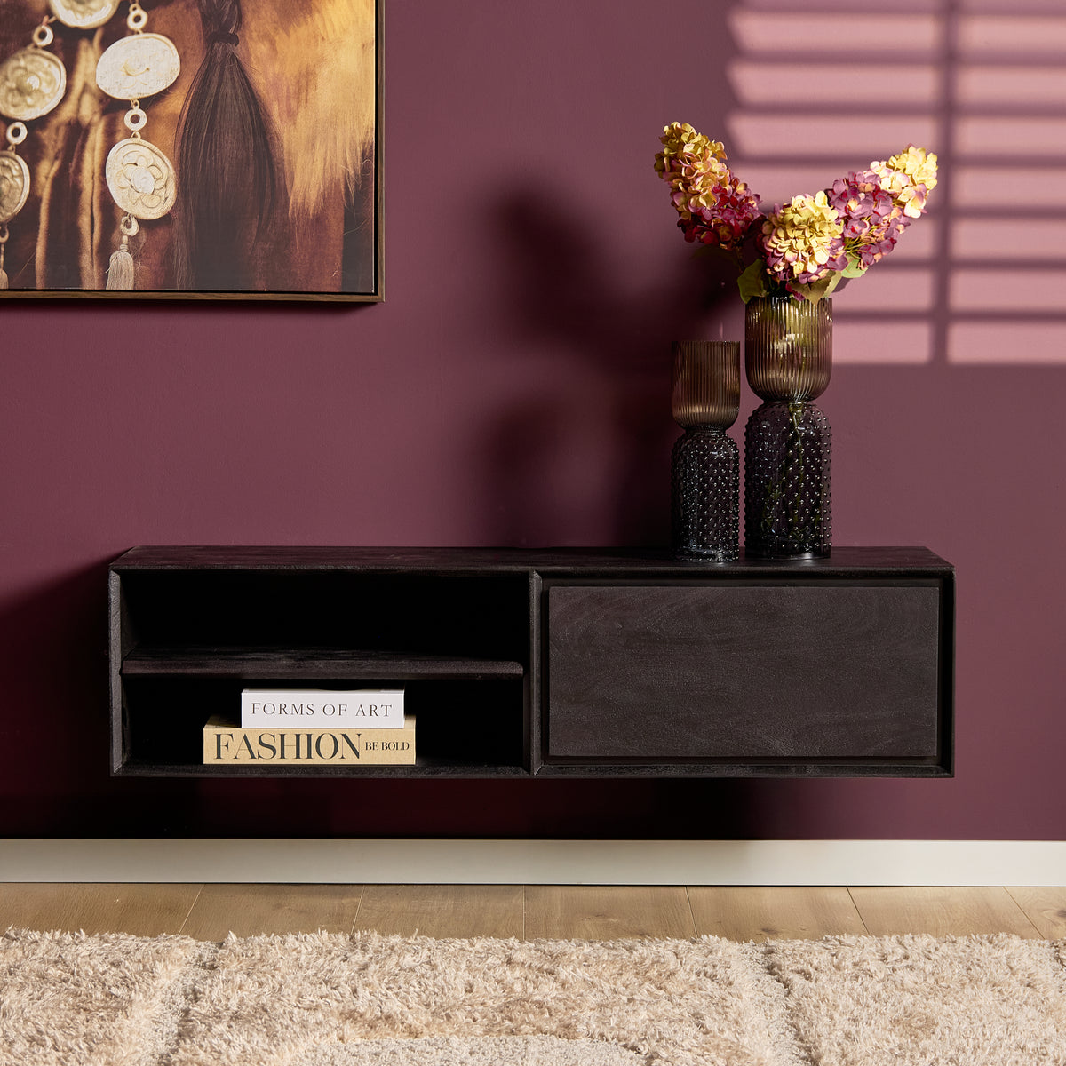 Zwevend tv-meubel Ambiance Naturel | 120 cm