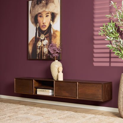 Zwevend tv-meubel Ambiance Naturel | 120 cm