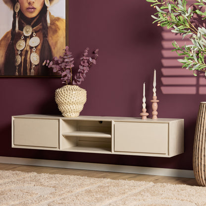 Zwevend tv-meubel Ambiance Naturel | 120 cm