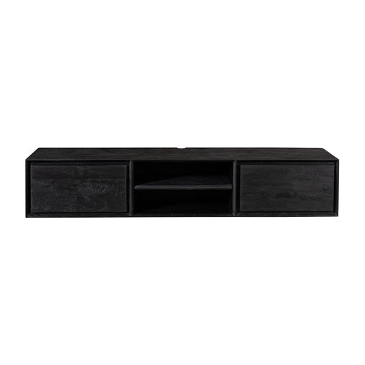 Zwevend tv-meubel Ambiance Zwart | 160 cm