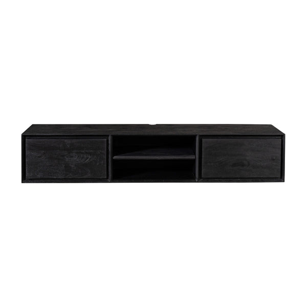 Zwevend tv-meubel Ambiance Zwart | 160 cm
